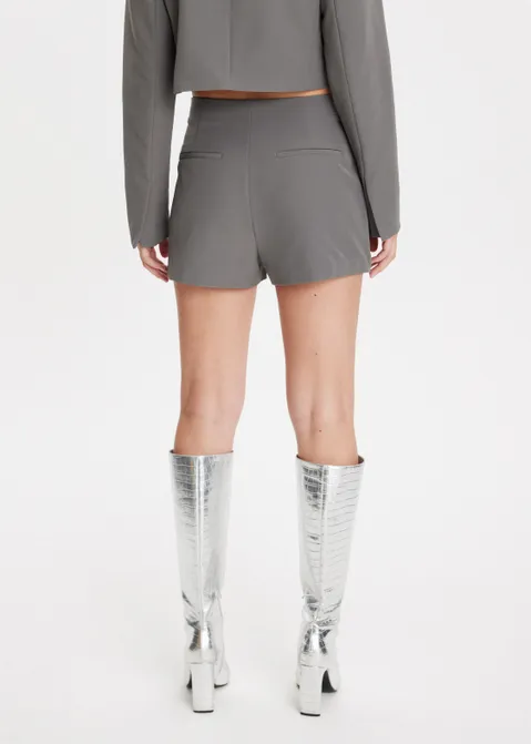 Skort met overslag grijs (GRS.M)