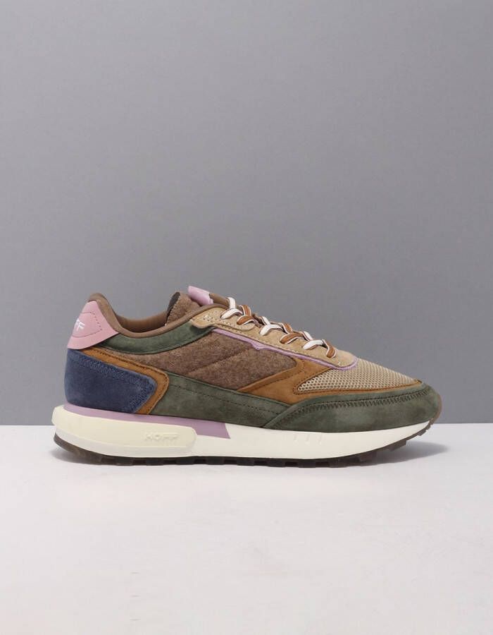 Hoff Sneakers Dames Lage sneakers Damesschoenen Suède Goa Groen combi