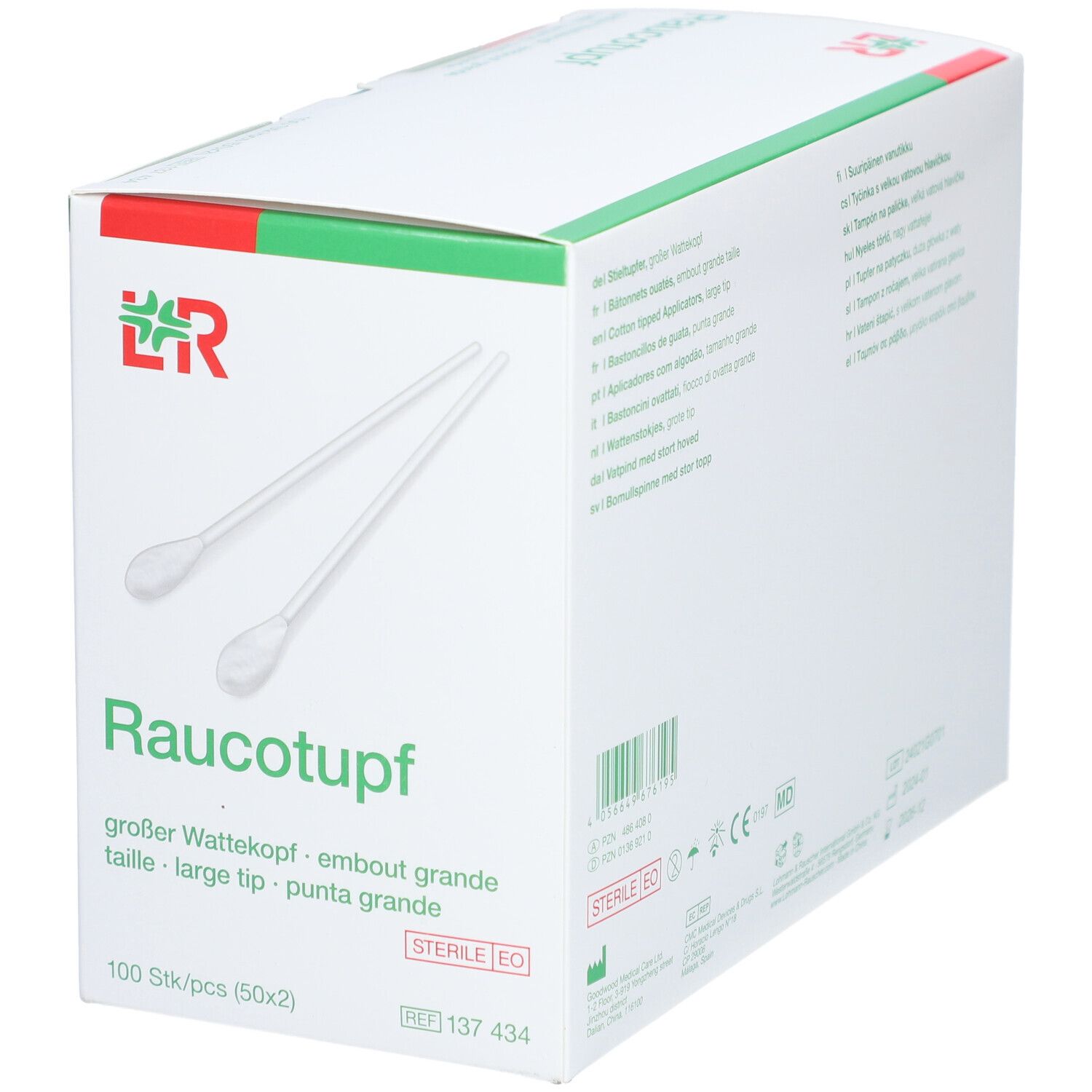 Raucotupf Stieltupfer 2 St.ster.grosser Wattek.