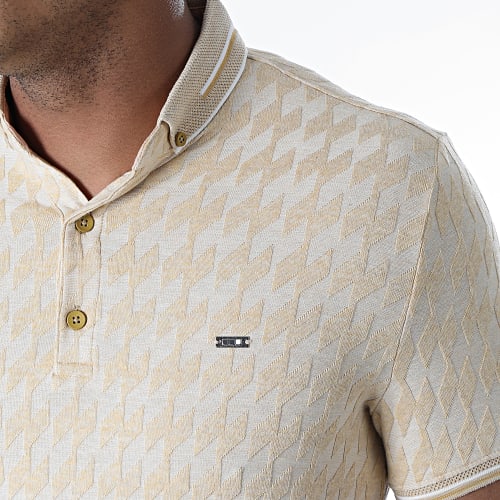 Polo Manches Courtes 1080 Beige Chiné