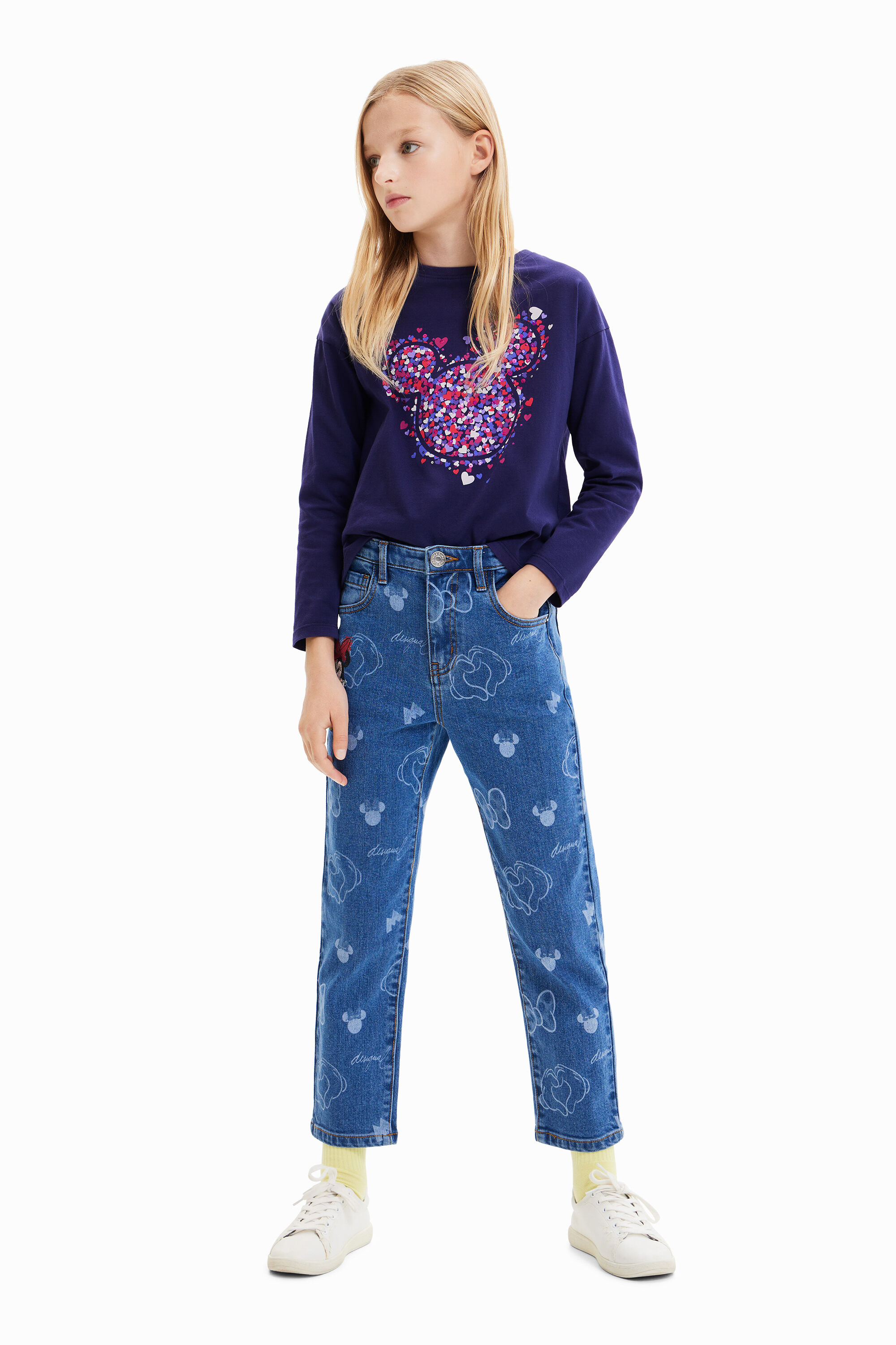 T-shirt cœurs Mickey Mouse