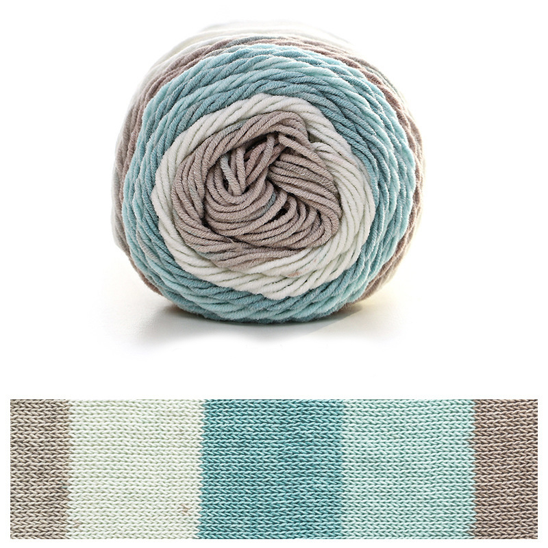 (193m) Strick Garn Wolle DIY Mercerie Zubehör zum Häkeln / Stricken mit 5 Farbtönen - Blau / Braun