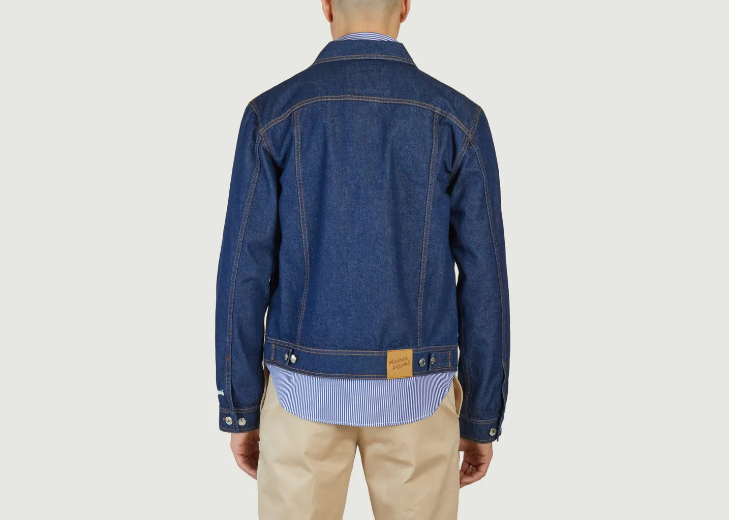 Veste Droit en Jean Maison Kitsuné