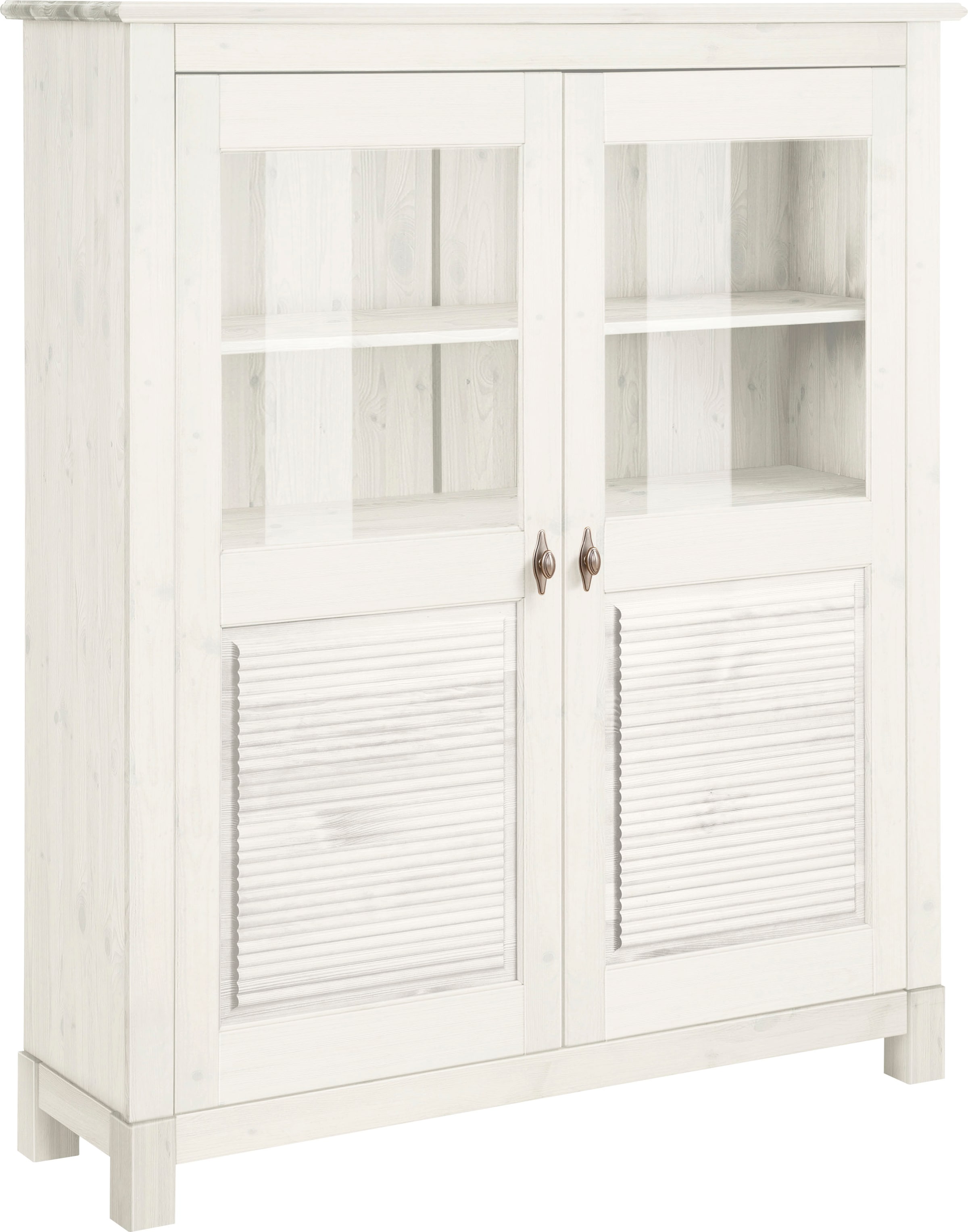 Home affaire Highboard »Rauna« Vitrine, Breite 111,6 cm, aus massiver Kiefer