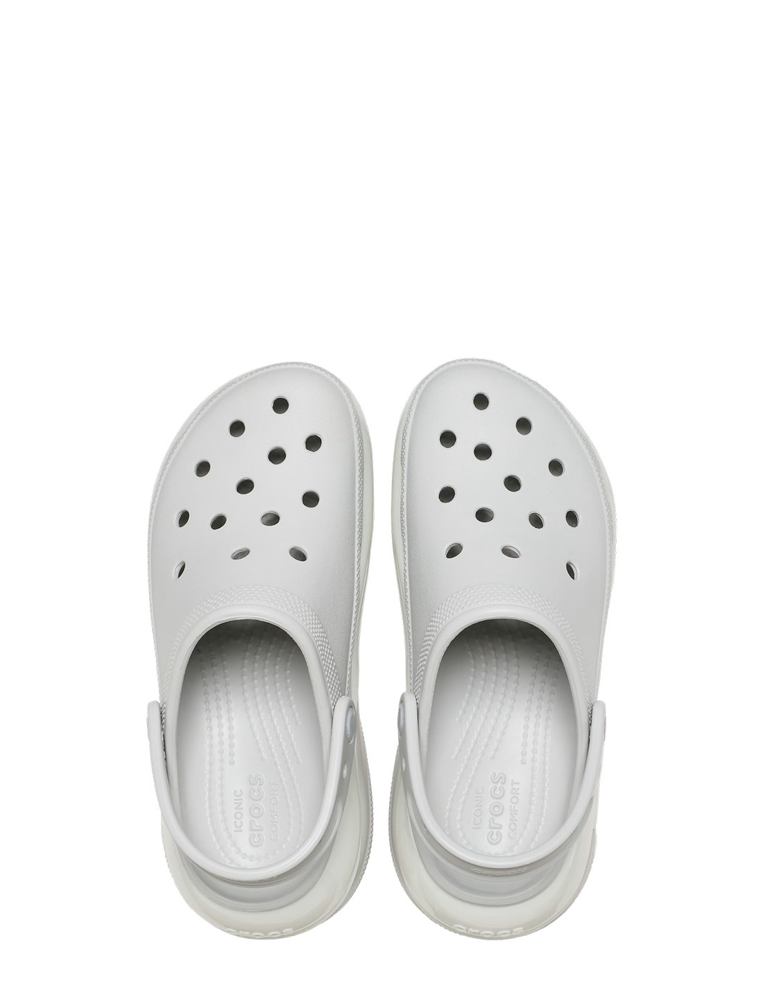 crocs Sabots Femme Classic Mega Crush Clog Gris