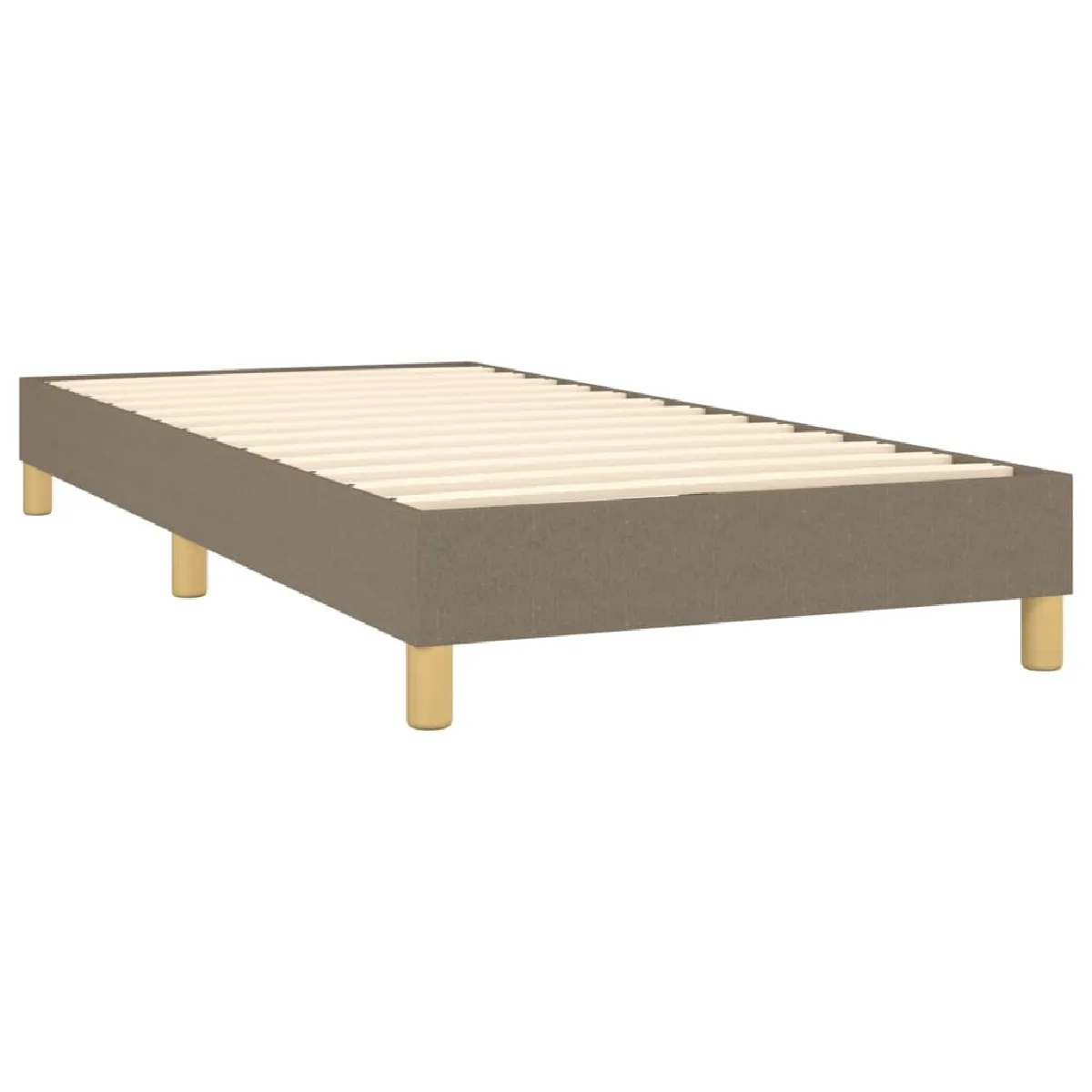 VIDAXL Sommier à lattes Taupe 80x200 cm