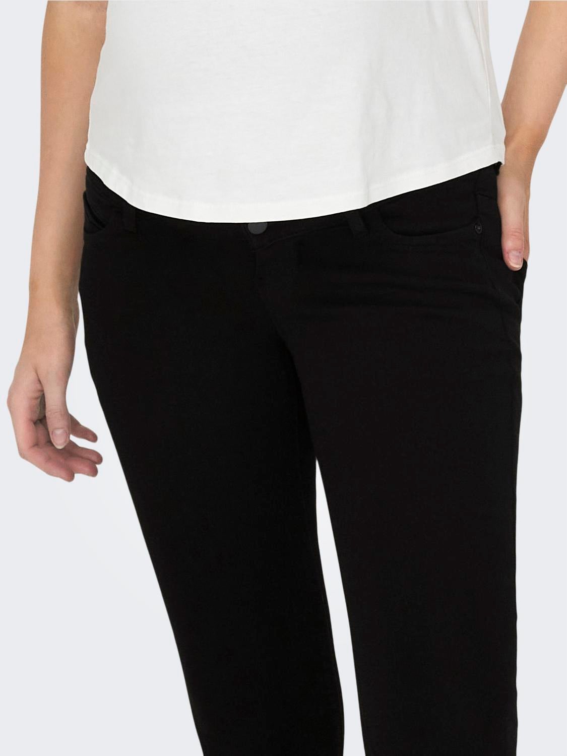 OLMKENDELL Mittlere Taille Skinny Fit Jeans Black