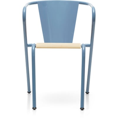 Stuhl Estoril, Holz, RAL 5014 Taubenblau