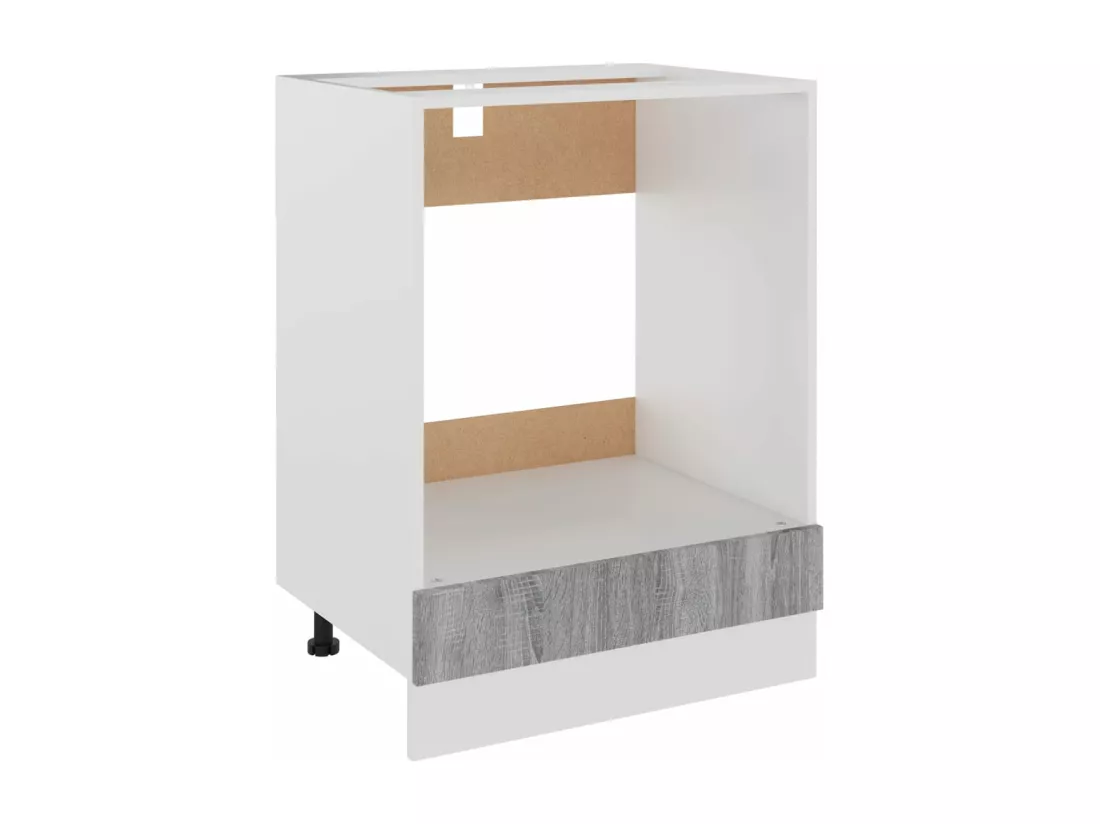 Armoire à four Sonoma gris 60x46x81,5 cm Bois d'ingénierie