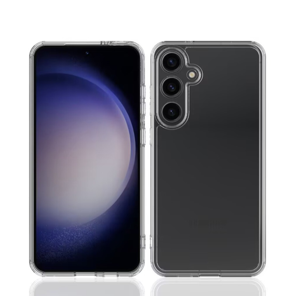 Samsung Galaxy S25 FE Hybrid Hülle TPU Bumper   Acryl Rückseite - Transparent