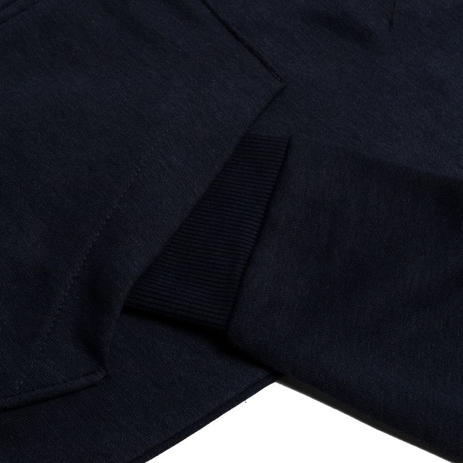 adidas Sweat à Capuche Essentials Big Logo FZ - Bleu Marine/Blanc