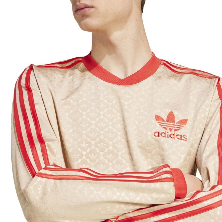 adidas Originals Maillot d'Entraînement Trefoil DB - Beige/Rouge