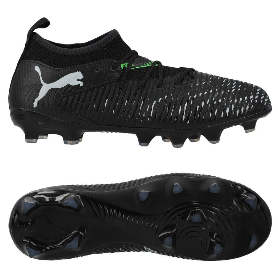 PUMA Future 8 Match FG/AG Eclipse - Noir/Cool Light Gray/Vert Enfant