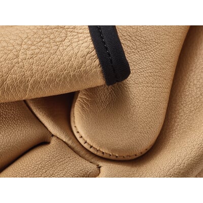 Gartenhandschuh Leder, Ocker