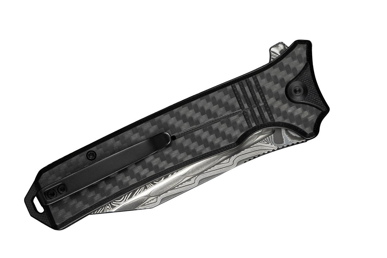 Civivi Neurohaptic C23080-DS1 Damascus, Carbon Fiber Overlay G10, zakmes