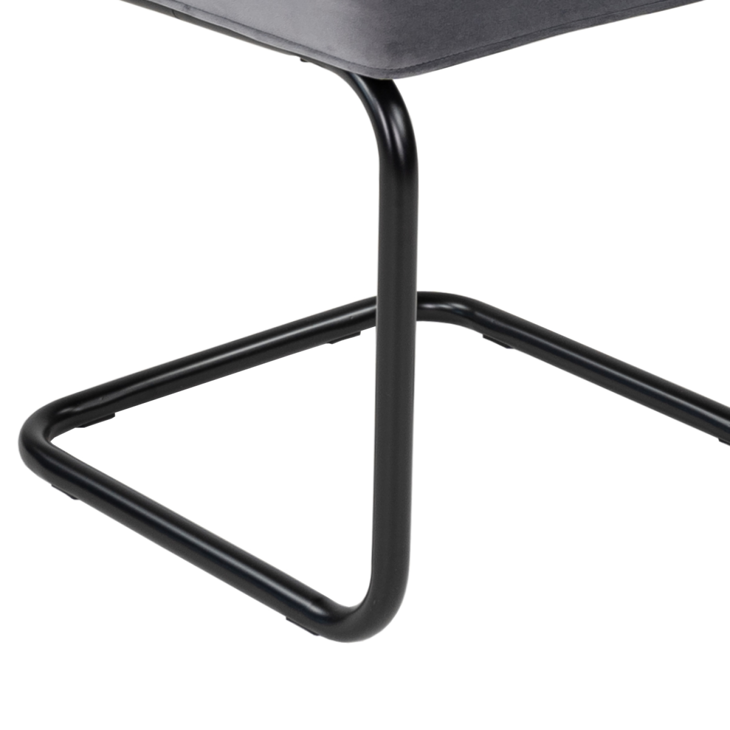 Kick buisframe stoel Ivy - donkergrijs