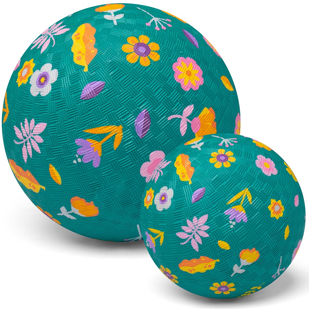 Little l speelbal bloemen - 13 cm