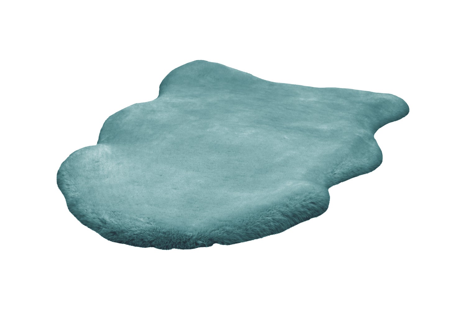 Royala hoogpolig tapijt, turquoise, 35 mm, effen, 60 x 90 cm