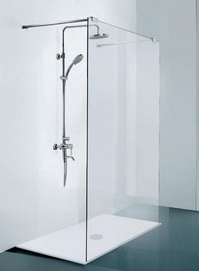 Badstuber Elegance vrijstaande douchewand 140x195cm