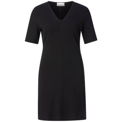 Damen-Jerseykleid, Schwarz