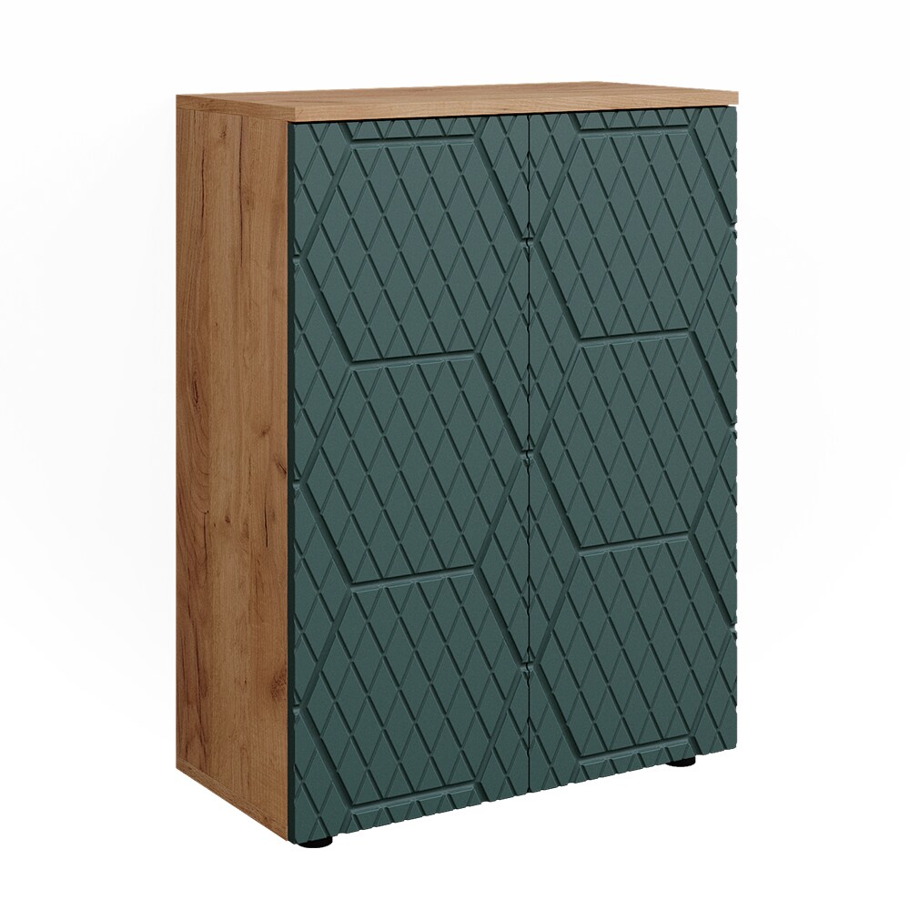 Vicco Badschrank Irma Eiche Grün 60 x 81 cm Badezimmer
