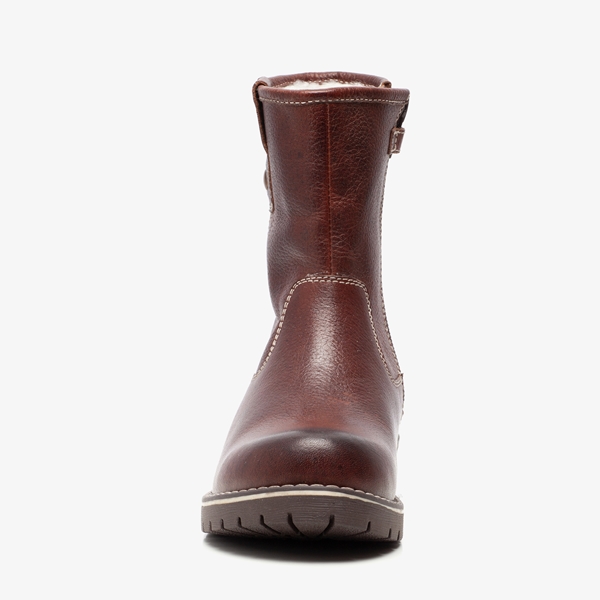 Hush Puppies gevoerde leren jongens boots bruin