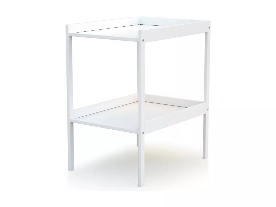 Table à langer 1 étagère en bois Blanc