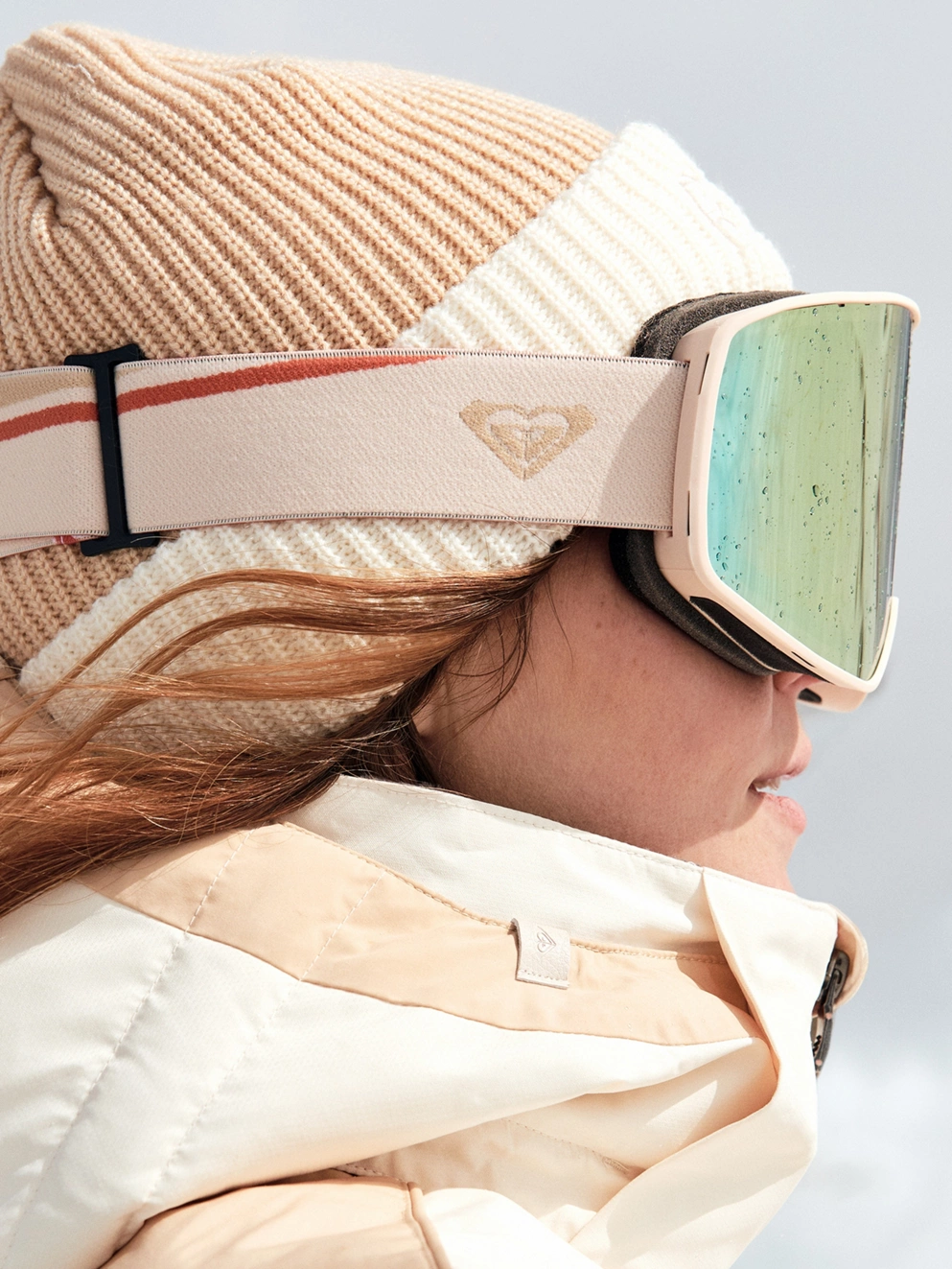 Roxy Storm Peak Chic Buttercream Goggle rose gold ml s3