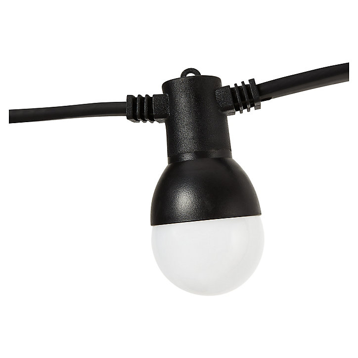 Guirlandes lumineuses LED intégrée Barnaby IP44 GoodHome blanc 10m