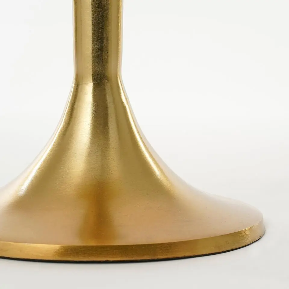 Mica Decorations Bijzettafel - H57 x Ø25 cm - Gerecycled Aluminium - Goud