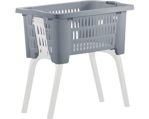 Wasmand met uitklapbare poten, blauw