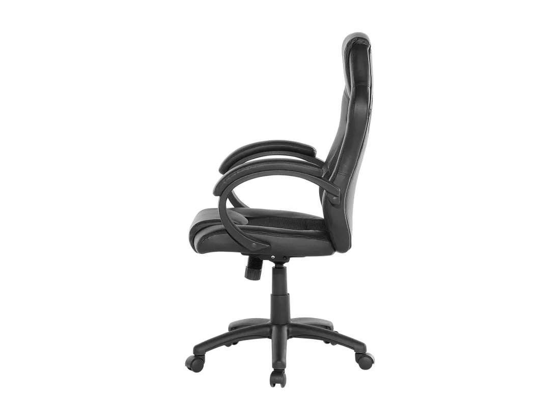 Chaise de bureau FIGHTER Cuir PU Noir