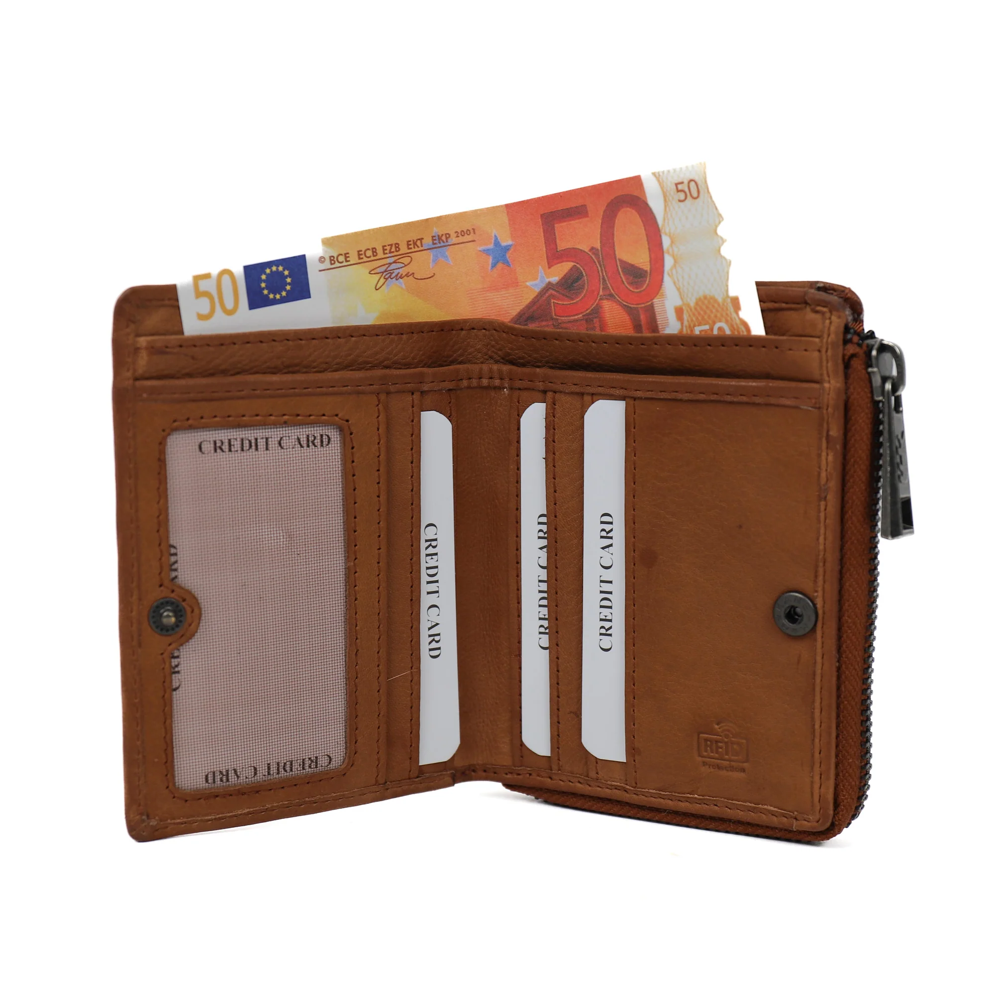 Bear Design Callisto Pelle Portemonneetje Gungun Cognac CP6710