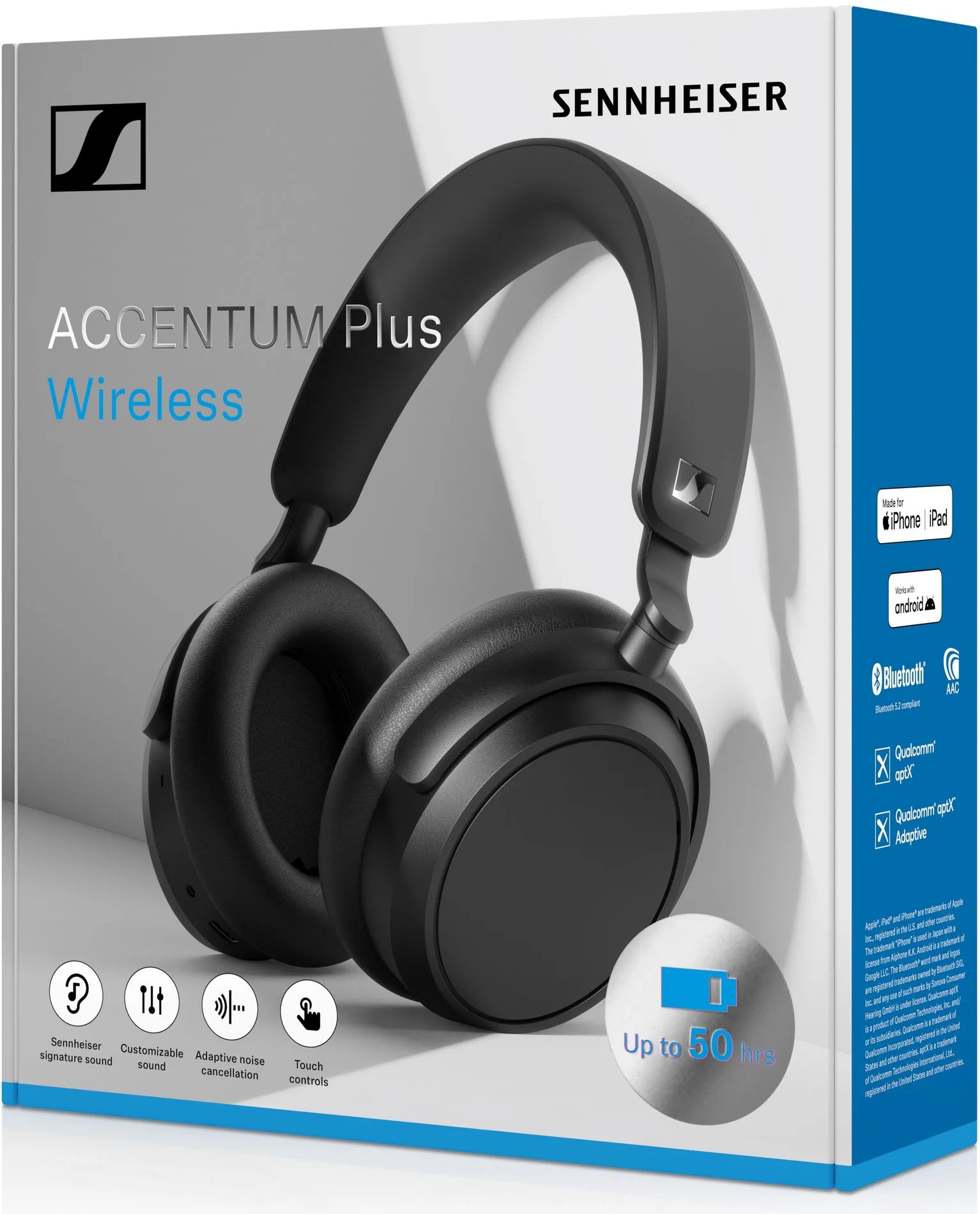 Sennheiser Accentum Plus Noir Casques Bluetooth