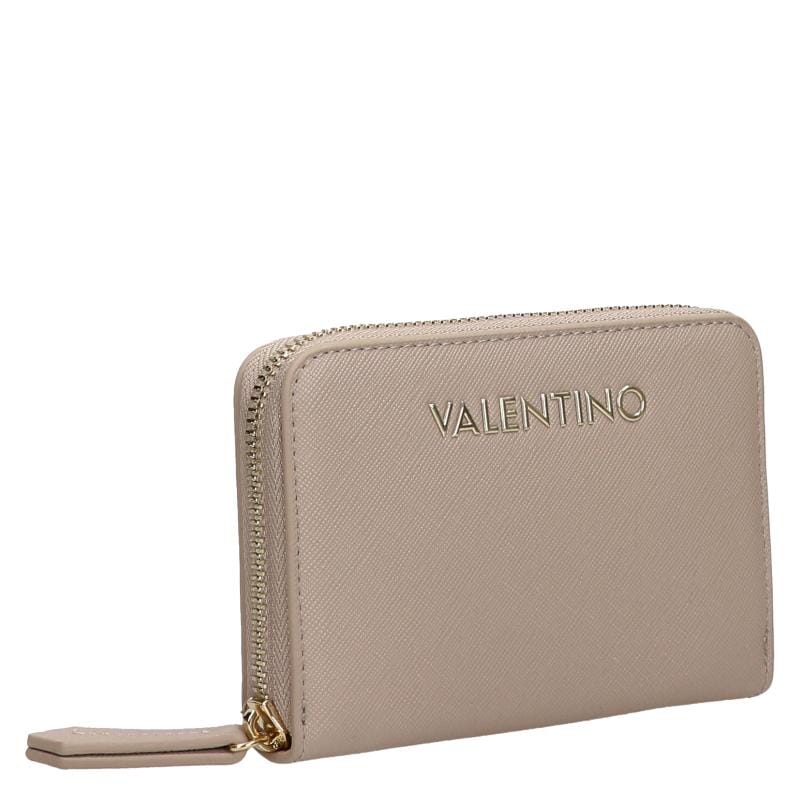 Valentino Bags Zero Re Zip Wallet S Beige