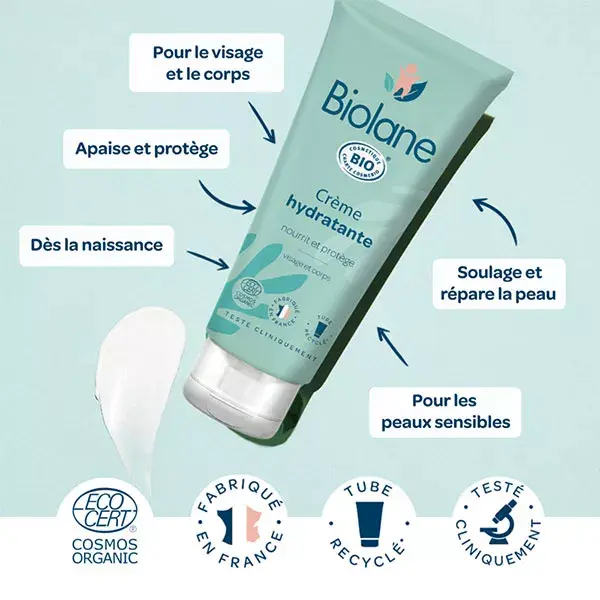 Biolane - Creme Hidratante Orgânico - Bebê - 100 ml