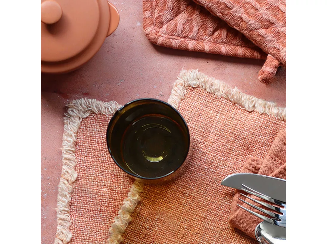 Ogo Living - Set De Table Origin 38x54cm En Tissu Paprika