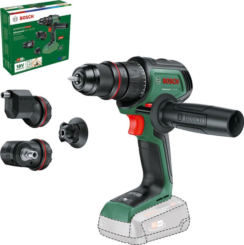 Bosch AdvancedDrill 18V-80 QuickSnap 06039E2003 Accu-schroefboormachine 18.0 V