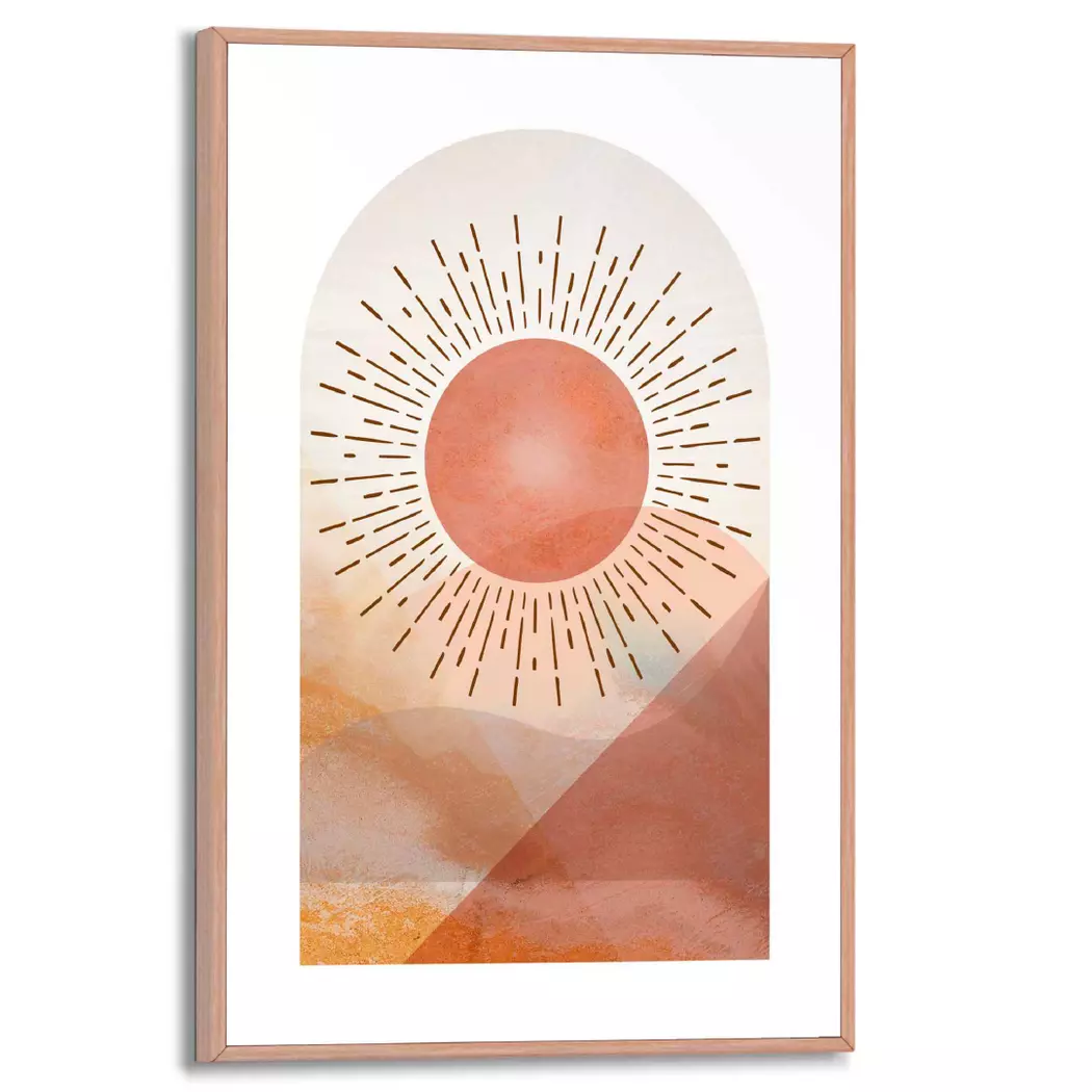 Wandbild 20 x 30 cm Sonne