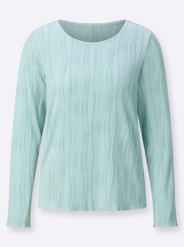 creation L Langarmshirt »Jacquard-Shirt«, 1 Stk.