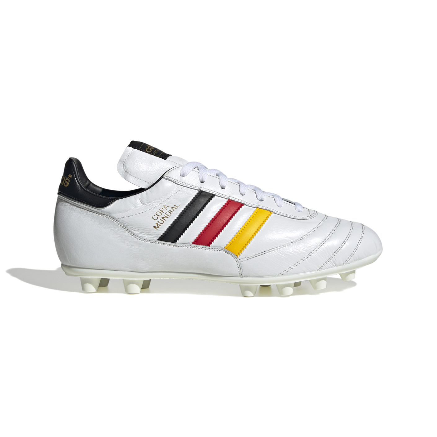 Adidas Copa Mundial Duitsland Gras Voetbalschoenen (FG) Wit Zwart Rood Geel