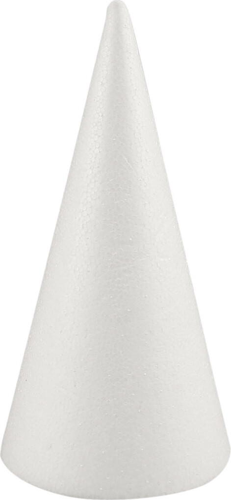 Kegle - H 19,5 CM - Ø 7 CM - Hvid - 1 Stk