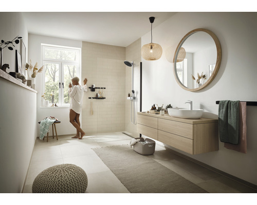 Douchekolom incl. thermostaat hansgrohe Pulsify S zwart 24240670