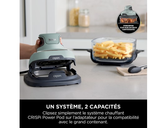 NINJA - Friteuse à air chaud sans huile Crispi Airfryer en verre FN101EUSG