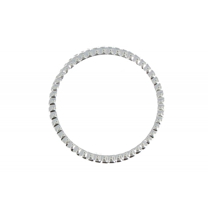 Bague Anneau Argent Zébrée