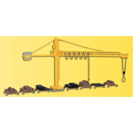 Kibri Kran mit Schwellenstapel