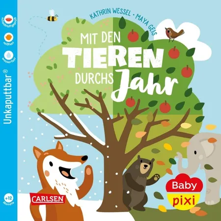 Carlsen Verlag Baby Pixi (unkaputtbar) 92: Mit den Tieren durchs Jahr