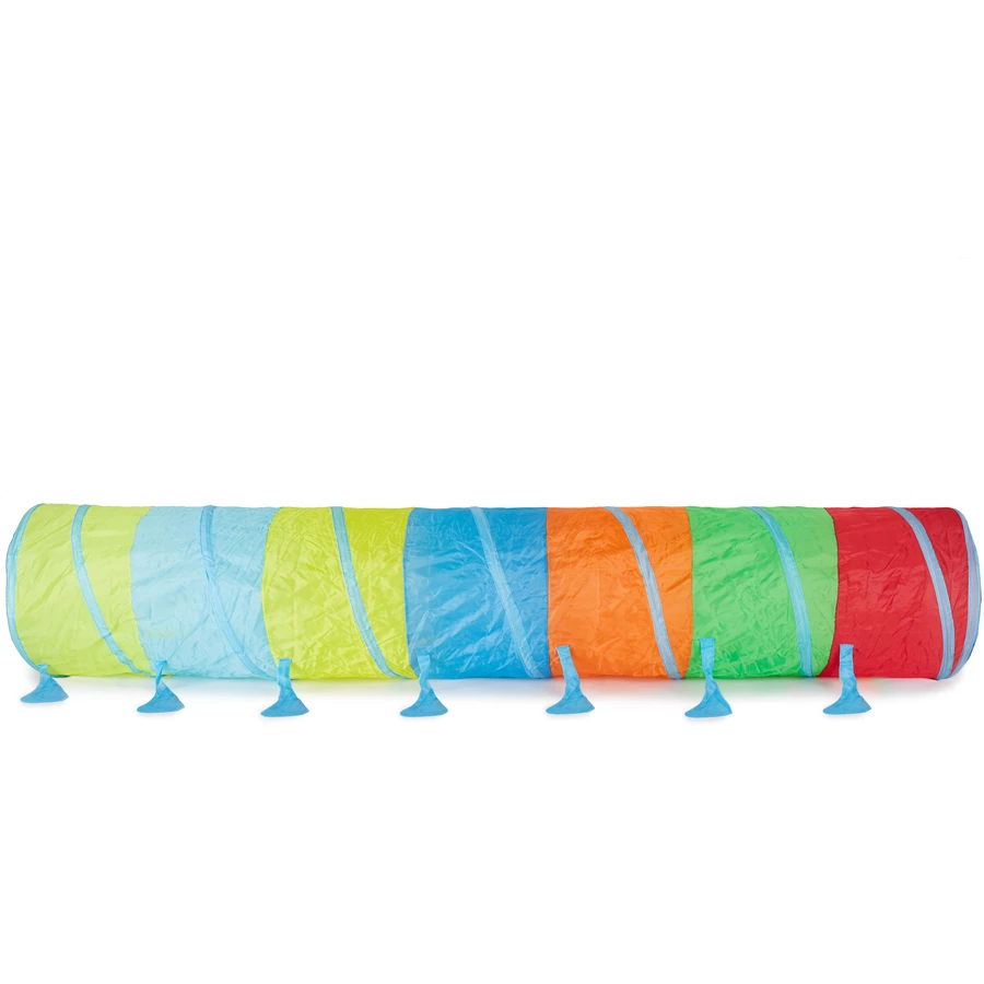 bieco Farbenfroher Kriechtunnel 46 x 250 cm