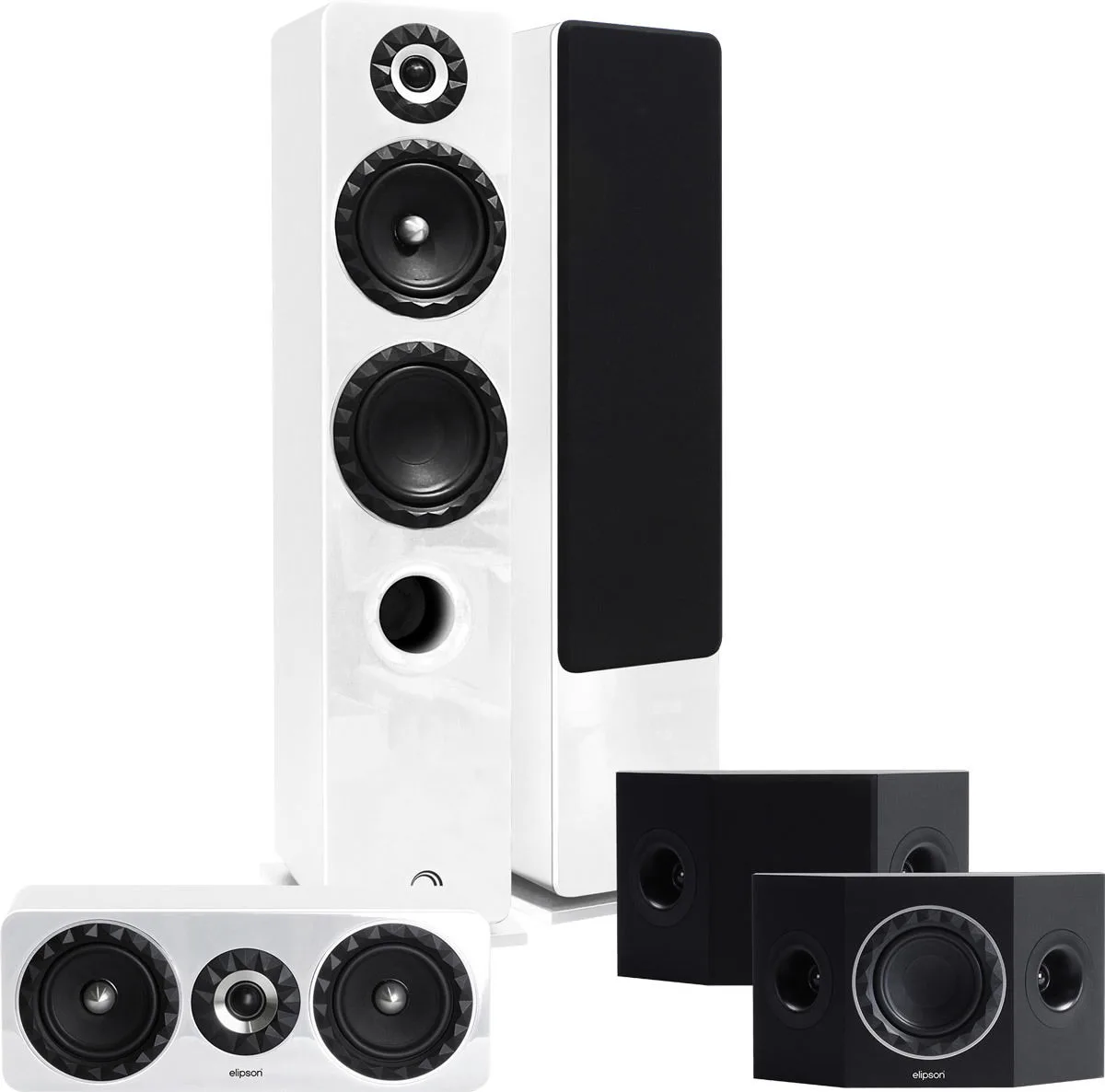 Elipson Prestige Facet HCS 14F 5.0 Blanc Packs enceintes grand spectacle