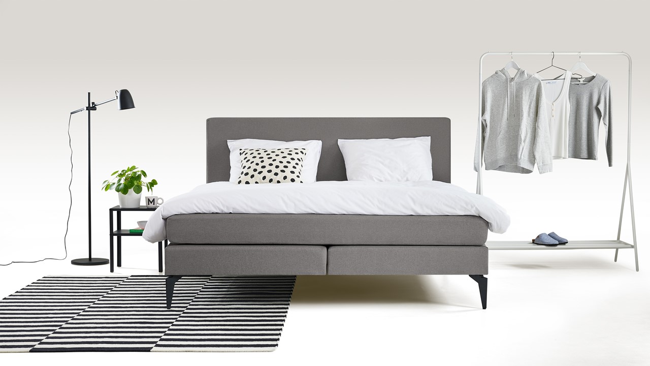 Boxspring Cisano light grey